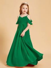 Off the Shoulder Bridesmaid Dresses for Juniors Emerald