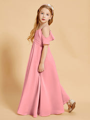 Off the Shoulder Bridesmaid Dresses for Juniors Flamingo