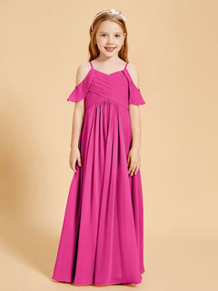 Off the Shoulder Bridesmaid Dresses for Juniors Fuchsia