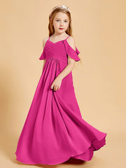 Off the Shoulder Bridesmaid Dresses for Juniors Fuchsia