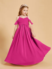 Off the Shoulder Bridesmaid Dresses for Juniors Fuchsia