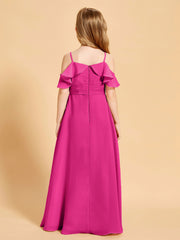 Off the Shoulder Bridesmaid Dresses for Juniors Fuchsia
