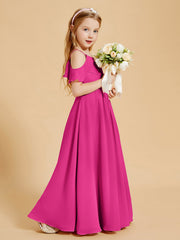 Off the Shoulder Bridesmaid Dresses for Juniors Fuchsia