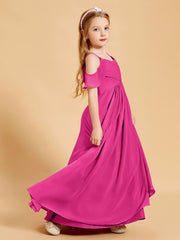 Off the Shoulder Bridesmaid Dresses for Juniors Fuchsia