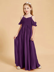 Off the Shoulder Bridesmaid Dresses for Juniors Grape