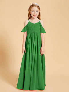 Off the Shoulder Bridesmaid Dresses for Juniors Green