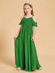 Off the Shoulder Bridesmaid Dresses for Juniors Green