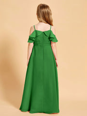 Off the Shoulder Bridesmaid Dresses for Juniors Green