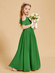 Off the Shoulder Bridesmaid Dresses for Juniors Green