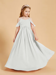 Off the Shoulder Bridesmaid Dresses for Juniors Ivory