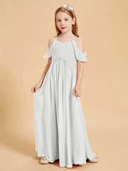 Off the Shoulder Bridesmaid Dresses for Juniors Ivory