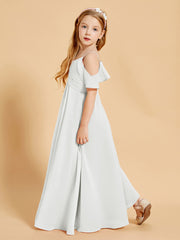 Off the Shoulder Bridesmaid Dresses for Juniors Ivory