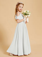 Off the Shoulder Bridesmaid Dresses for Juniors Ivory