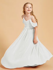 Off the Shoulder Bridesmaid Dresses for Juniors Ivory
