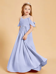 Off the Shoulder Bridesmaid Dresses for Juniors Lavender