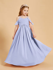 Off the Shoulder Bridesmaid Dresses for Juniors Lavender