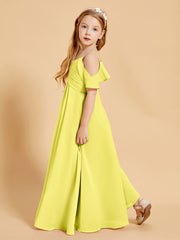 Off the Shoulder Bridesmaid Dresses for Juniors Lemon