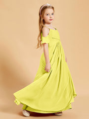 Off the Shoulder Bridesmaid Dresses for Juniors Lemon
