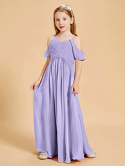 Off the Shoulder Bridesmaid Dresses for Juniors Lilac