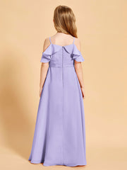 Off the Shoulder Bridesmaid Dresses for Juniors Lilac