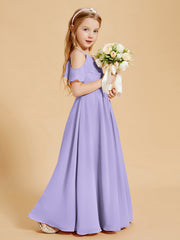 Off the Shoulder Bridesmaid Dresses for Juniors Lilac
