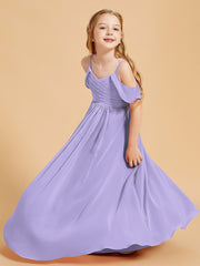Off the Shoulder Bridesmaid Dresses for Juniors Lilac