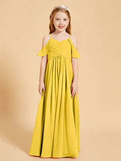 Off the Shoulder Bridesmaid Dresses for Juniors Marigold