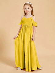 Off the Shoulder Bridesmaid Dresses for Juniors Marigold