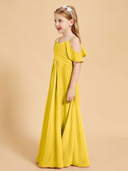 Off the Shoulder Bridesmaid Dresses for Juniors Marigold