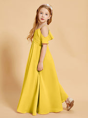 Off the Shoulder Bridesmaid Dresses for Juniors Marigold