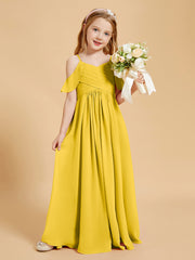 Off the Shoulder Bridesmaid Dresses for Juniors Marigold