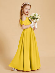 Off the Shoulder Bridesmaid Dresses for Juniors Marigold