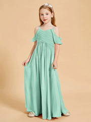 Off the Shoulder Bridesmaid Dresses for Juniors Mint Green