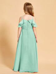 Off the Shoulder Bridesmaid Dresses for Juniors Mint Green