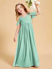 Off the Shoulder Bridesmaid Dresses for Juniors Mint Green
