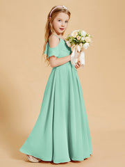 Off the Shoulder Bridesmaid Dresses for Juniors Mint Green