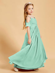 Off the Shoulder Bridesmaid Dresses for Juniors Mint Green