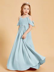 Off the Shoulder Bridesmaid Dresses for Juniors Mist