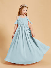 Off the Shoulder Bridesmaid Dresses for Juniors Mist