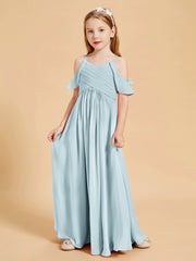 Off the Shoulder Bridesmaid Dresses for Juniors Mist