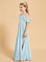 Off the Shoulder Bridesmaid Dresses for Juniors Mist