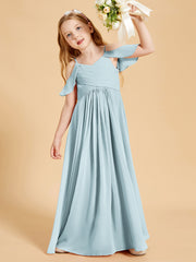 Off the Shoulder Bridesmaid Dresses for Juniors Mist