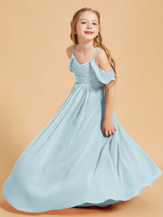 Off the Shoulder Bridesmaid Dresses for Juniors Mist