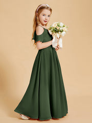 Off the Shoulder Bridesmaid Dresses for Juniors Olive Green