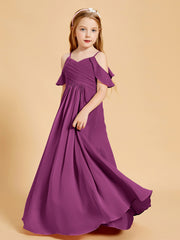 Off the Shoulder Bridesmaid Dresses for Juniors Orchid