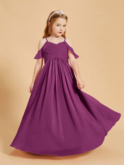 Off the Shoulder Bridesmaid Dresses for Juniors Orchid