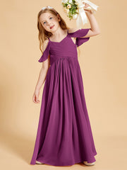 Off the Shoulder Bridesmaid Dresses for Juniors Orchid