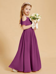 Off the Shoulder Bridesmaid Dresses for Juniors Orchid