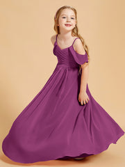 Off the Shoulder Bridesmaid Dresses for Juniors Orchid