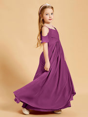 Off the Shoulder Bridesmaid Dresses for Juniors Orchid